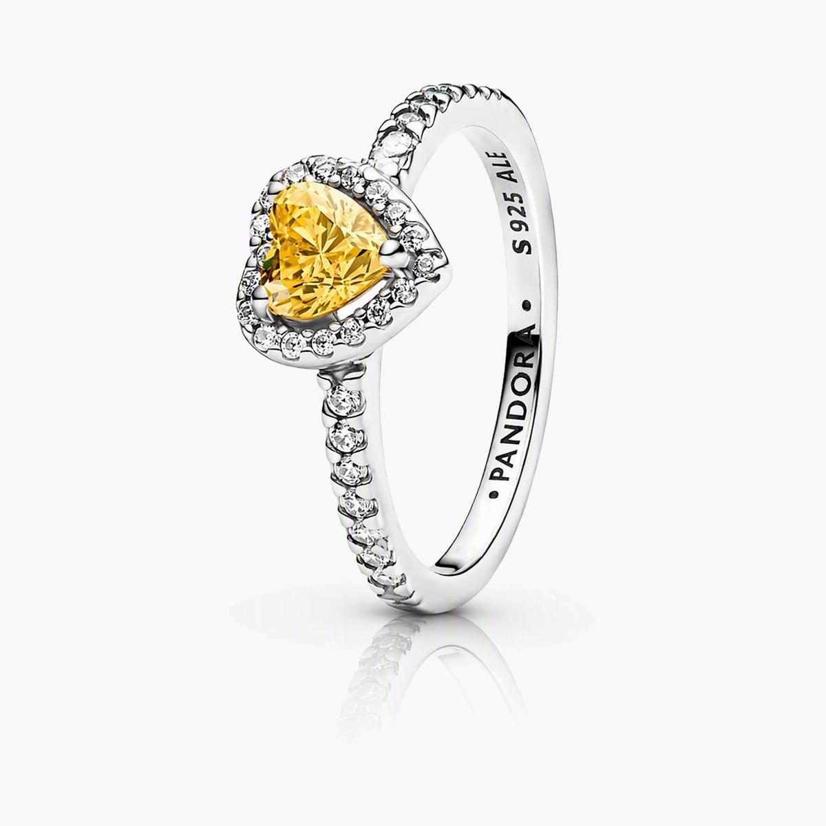 Dainty Heart Charm Ring