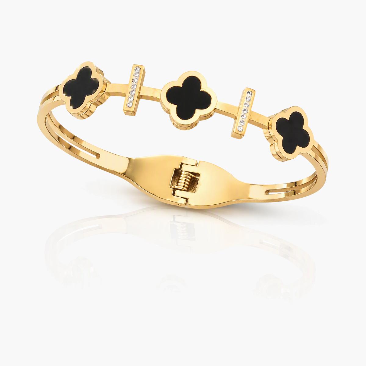 Four-Leaf Clover Bangle