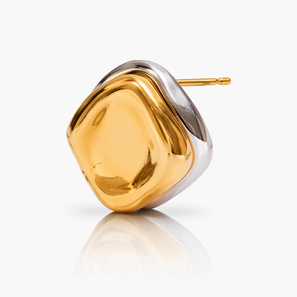 Trendy Irregular Square Stud Earrings