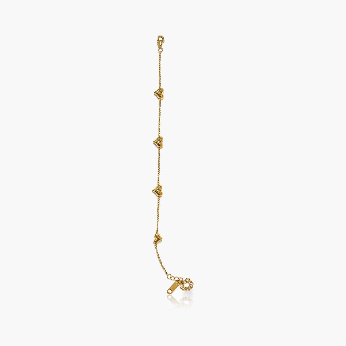 Dainty Heart Chain Bracelet