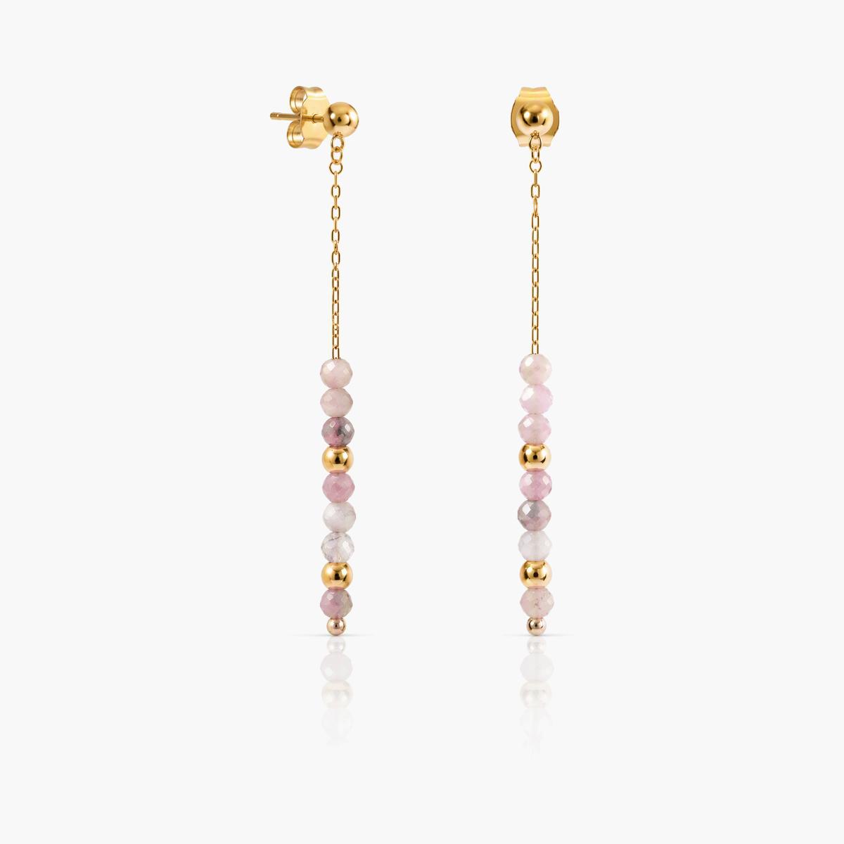 Dainty Beaded Tassel Earrings