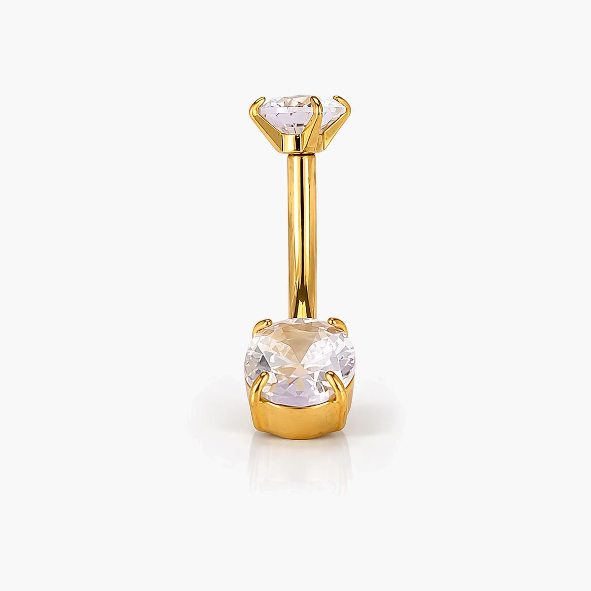 Geometric Stone Belly Ring