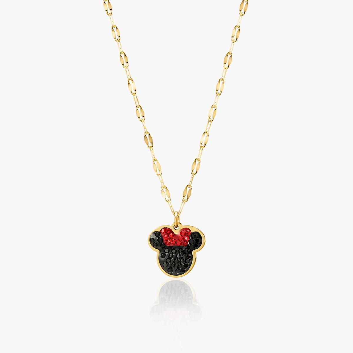 Cute Mouse Head Bow Necklace