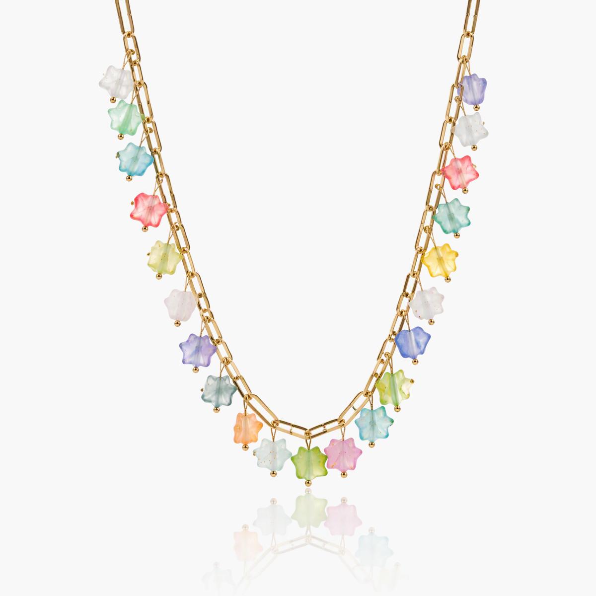 Cute Star and Heart Charm Necklace