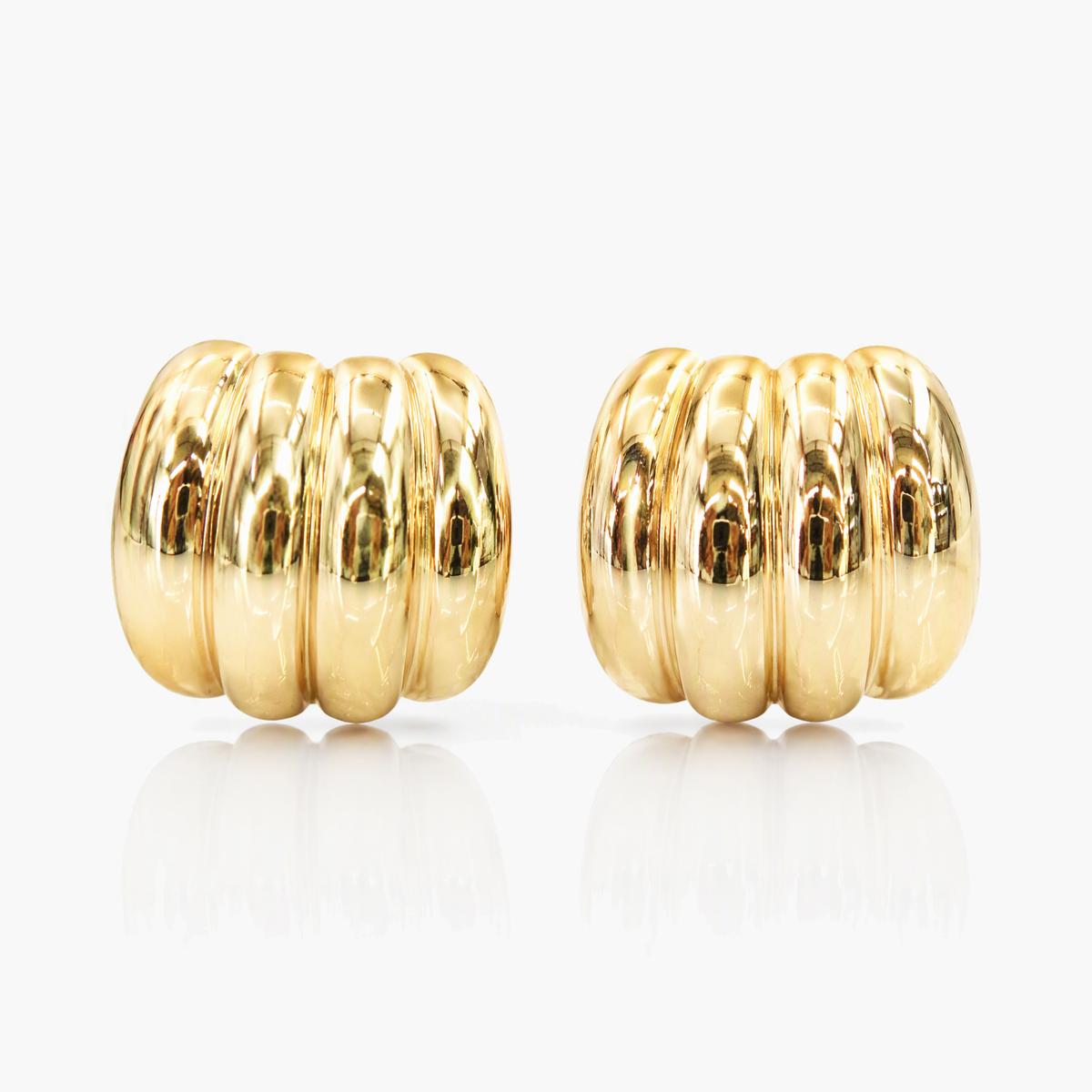Chunky Multi-Band Hoop Earrings