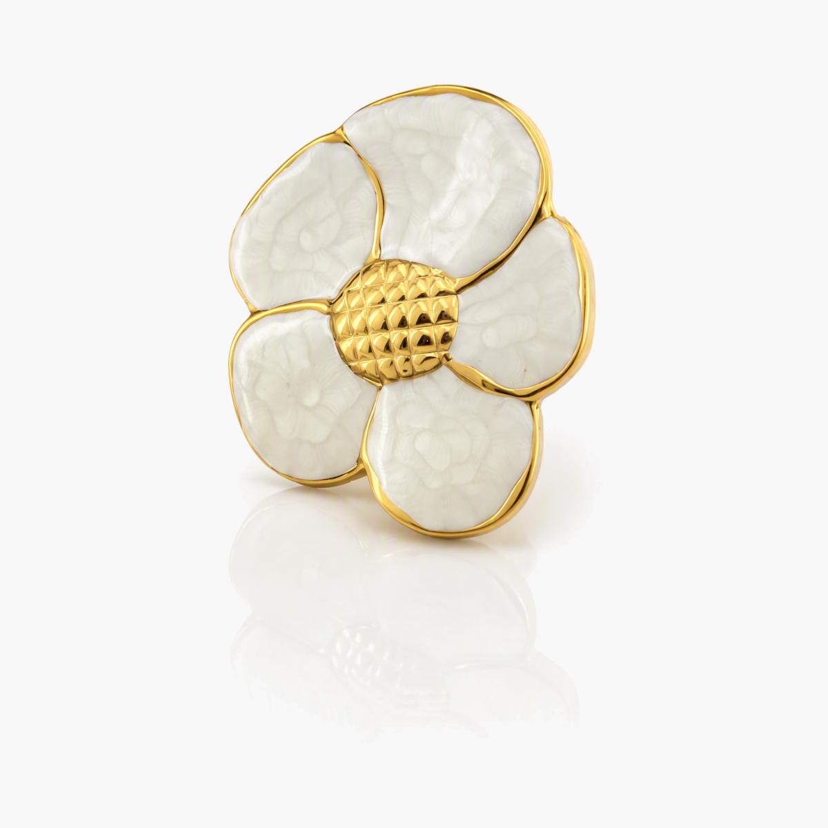 Floral & Butterfly Motif Ring