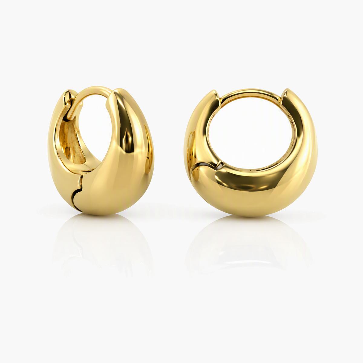 Twisted Band Huggie Earrings