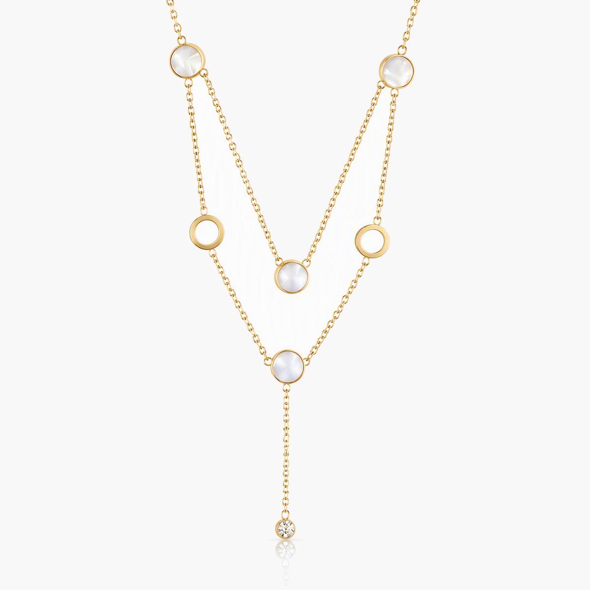Dainty Circle Disc Necklace