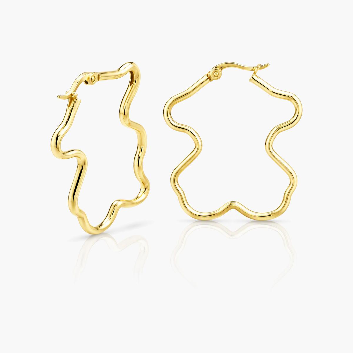 Wavy Open Hoop Earrings