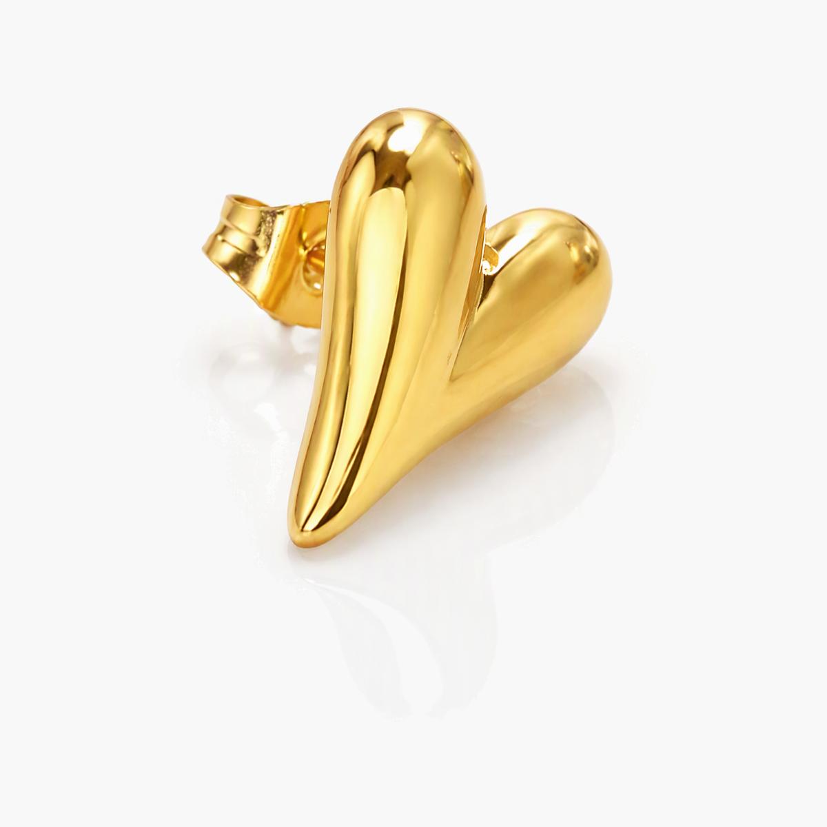 Minimalist Heart Stud Earrings