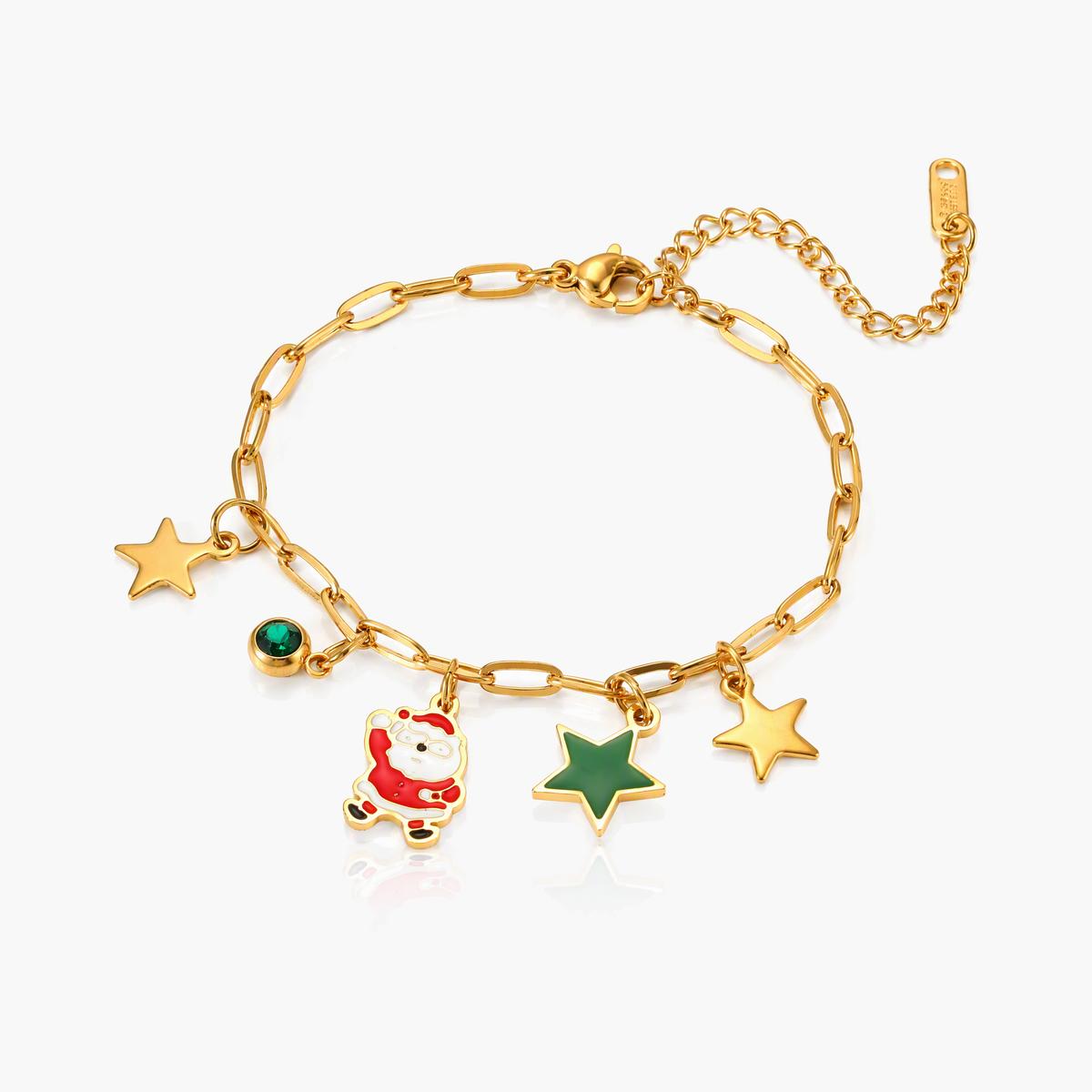 Cute Santa Charm Bracelet