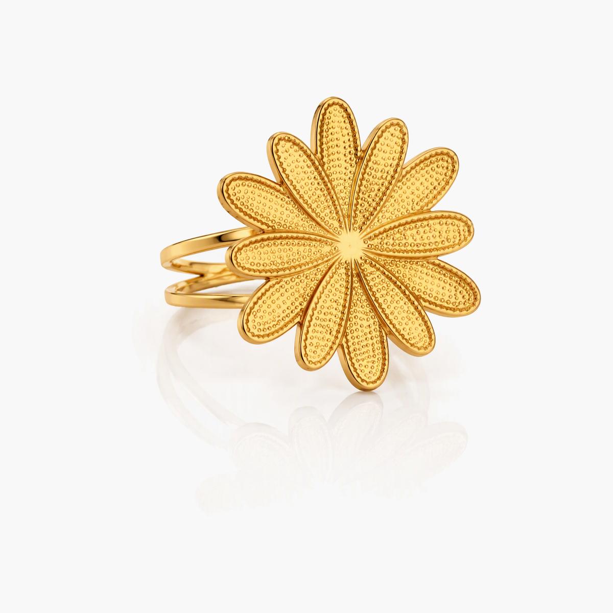 Flower Butterfly Heart Open Ring