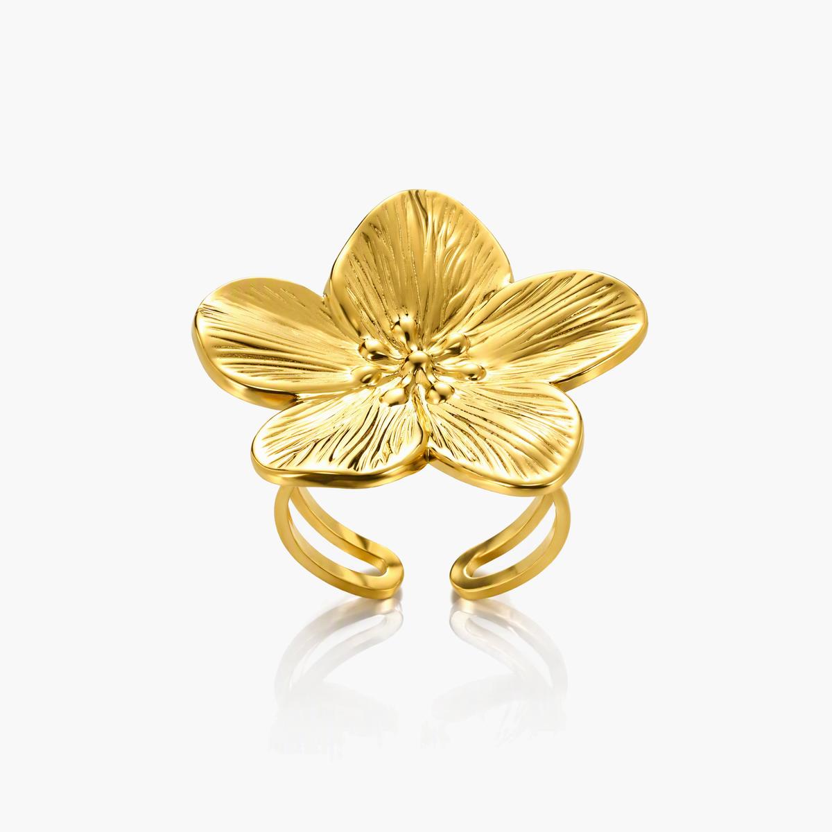 Flower Open Ring