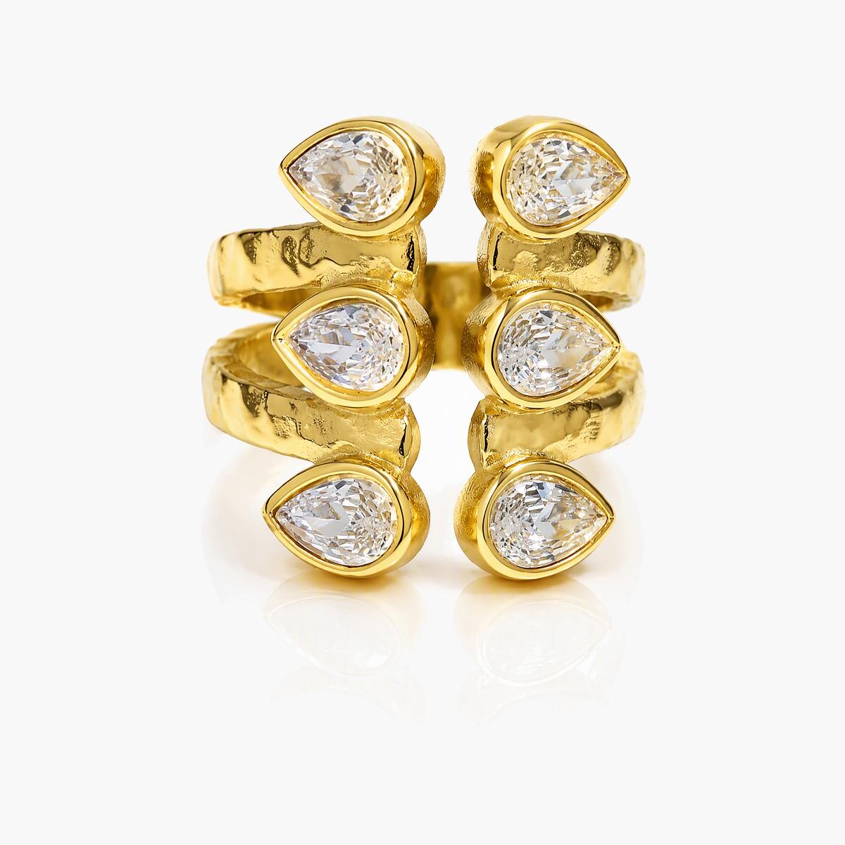 Trendy Water Drop Open Ring
