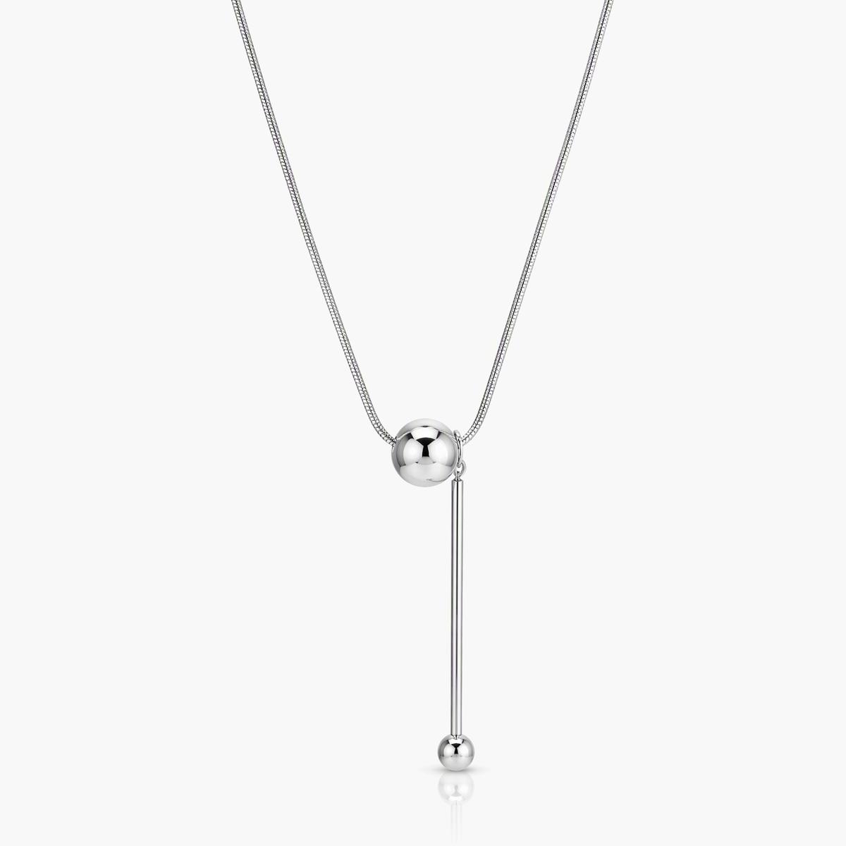 Minimalist Sphere Drop Necklace