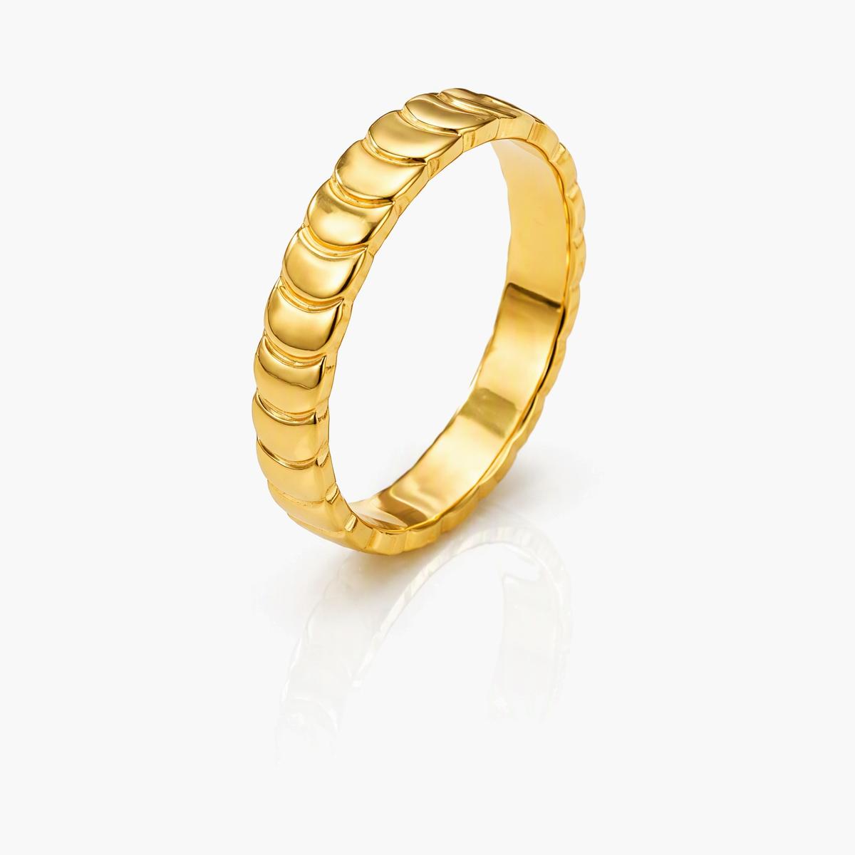 Minimalist Bar Rectangle Ring
