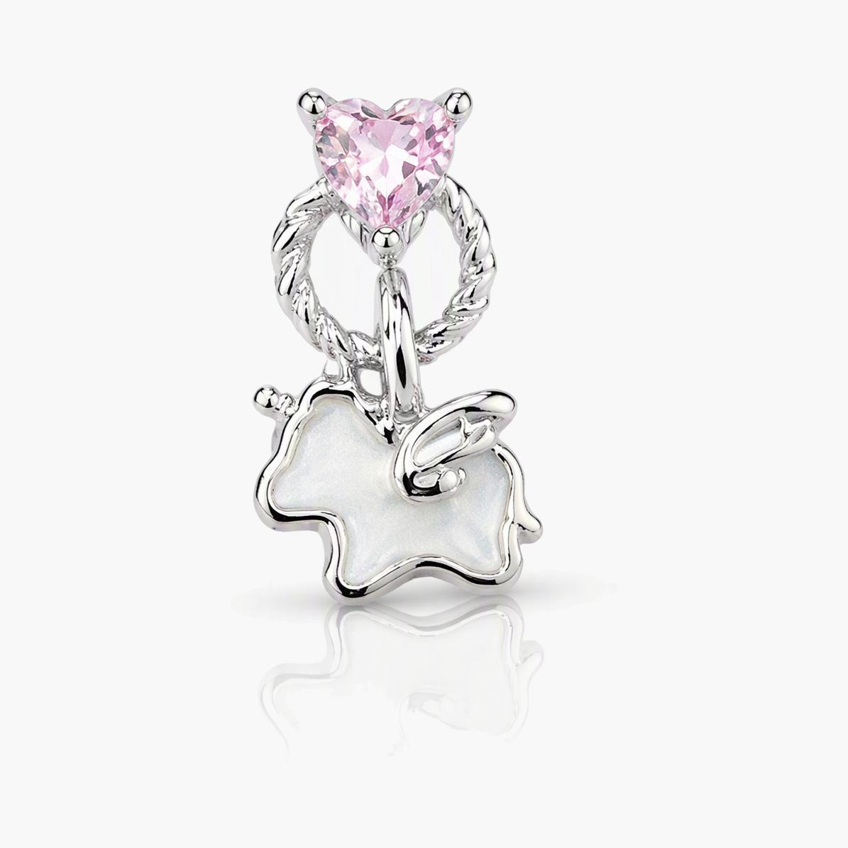 Cute Bunny Charm Stud Earrings