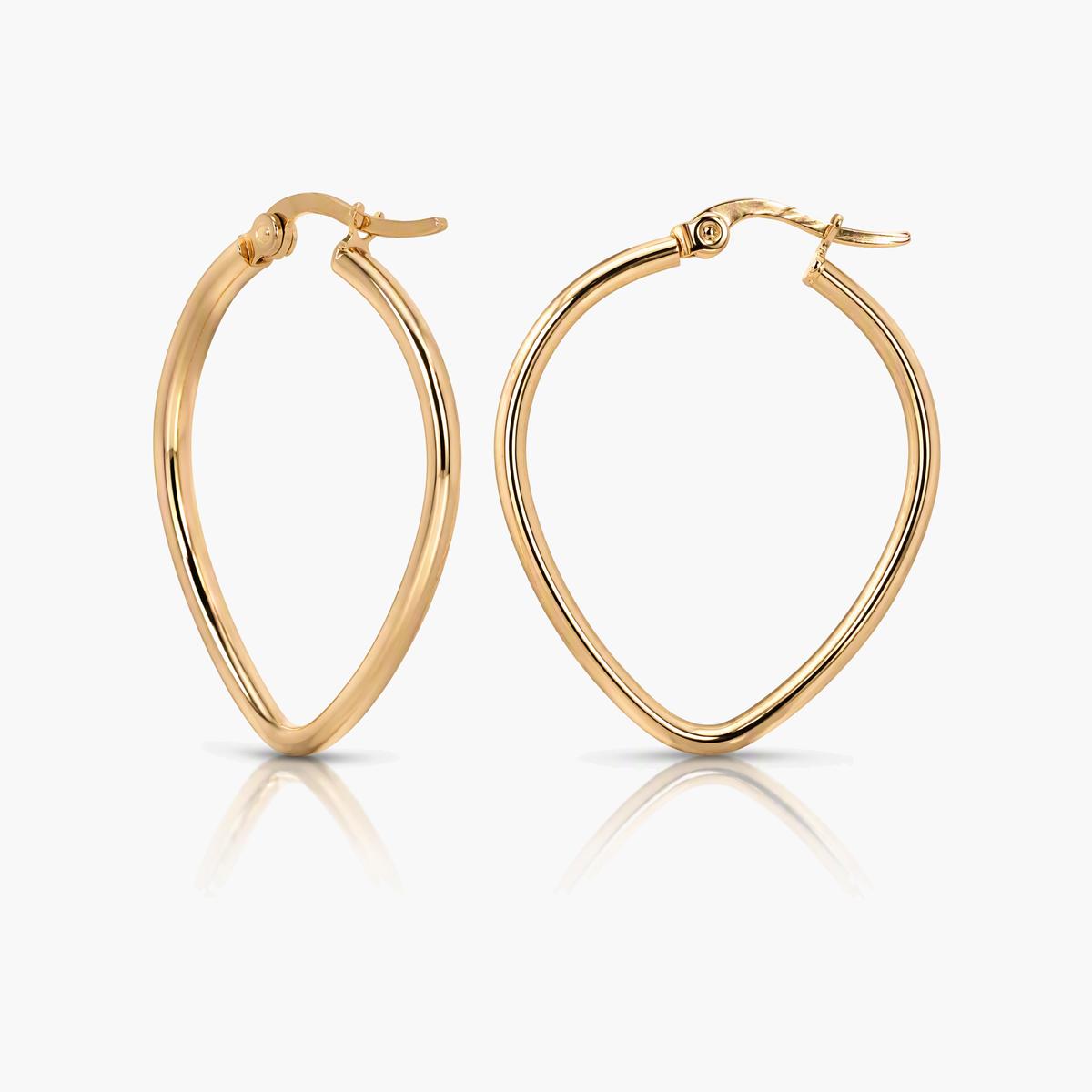 Minimalist Heart Hoop Earrings
