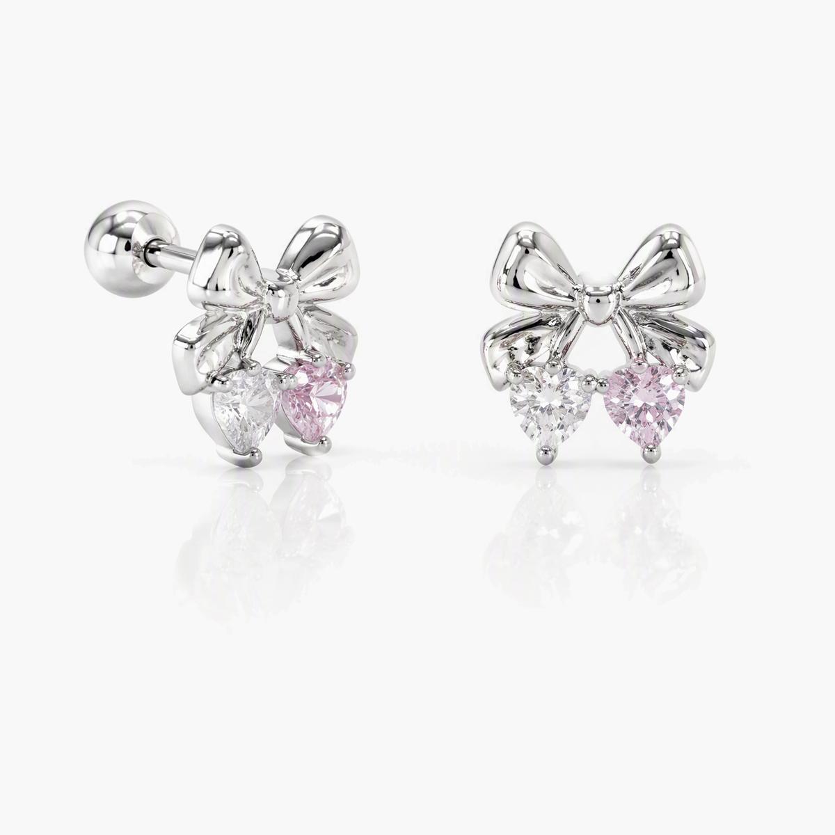 Cute Bow Knot Stud Earrings