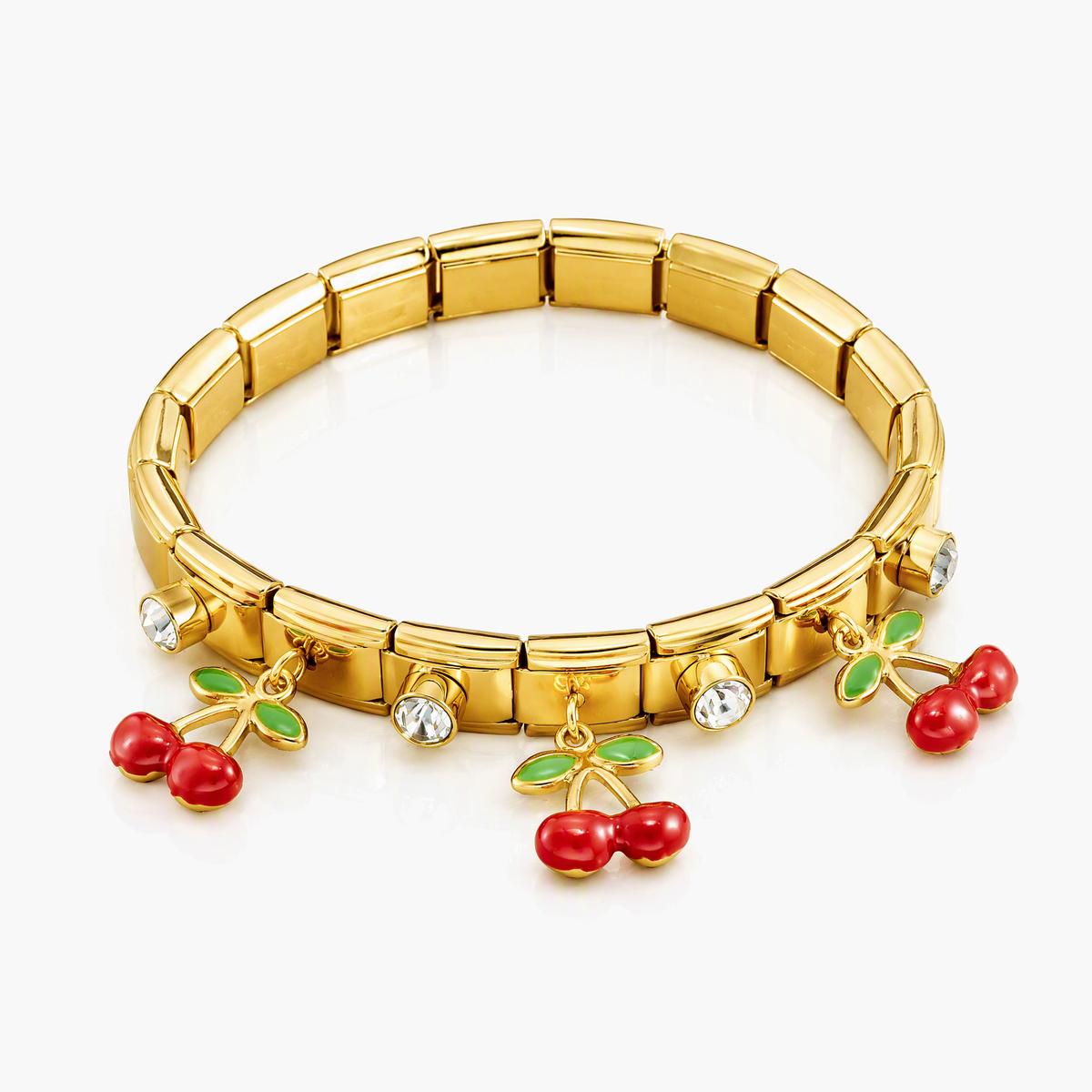 Cute Cherry Charm Bracelet