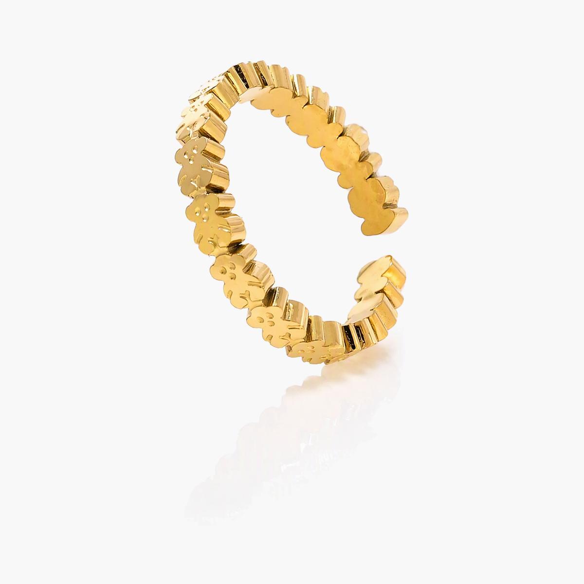 Flower Open Cuff Ring