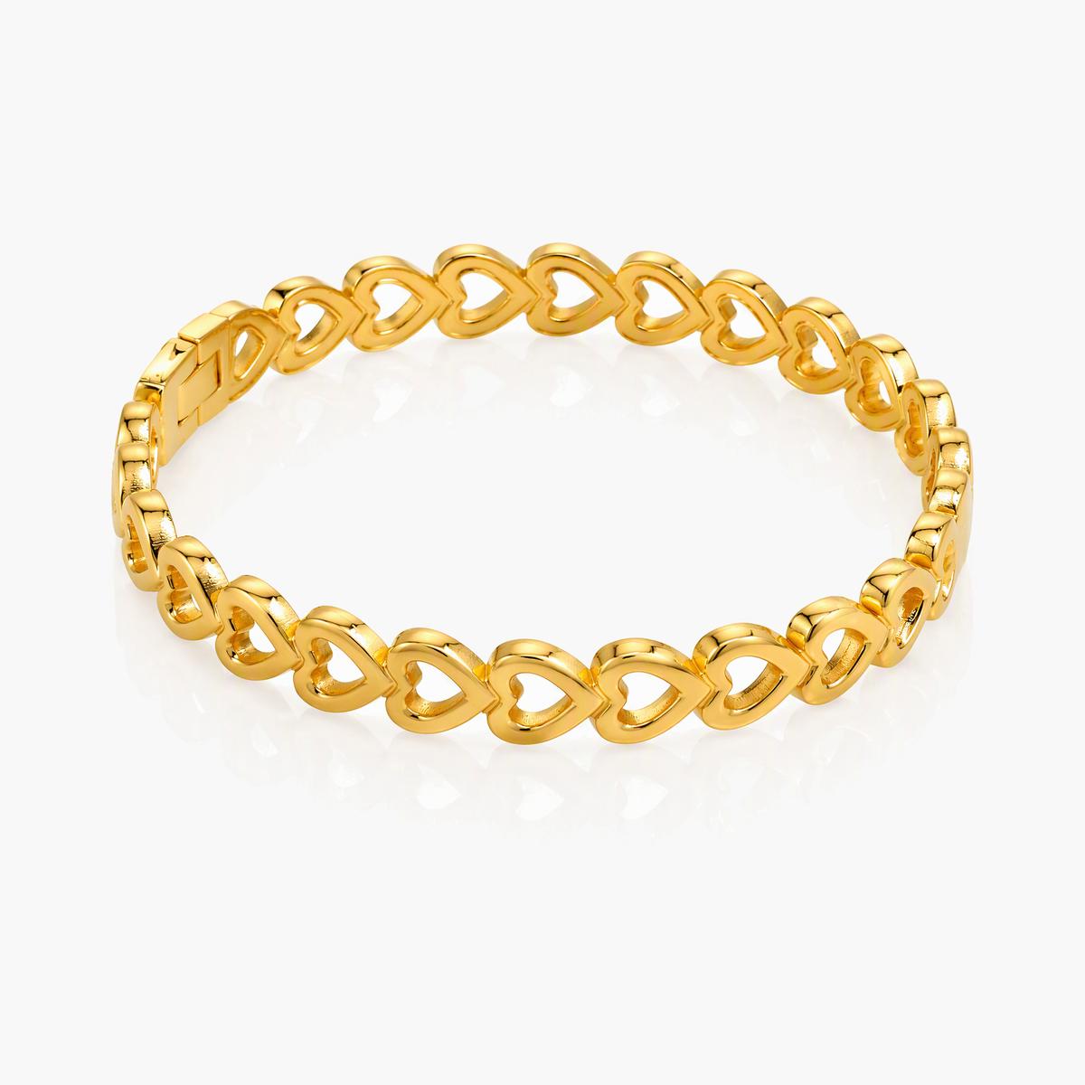Dainty Heart Link Bracelet