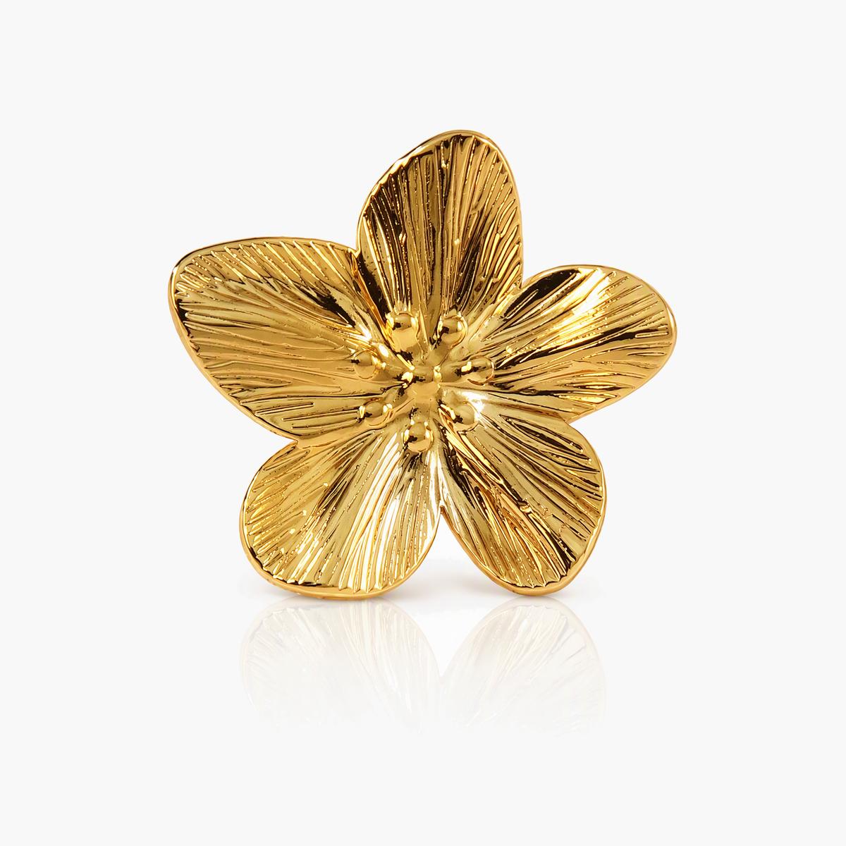 Textured Flower Stud Earrings