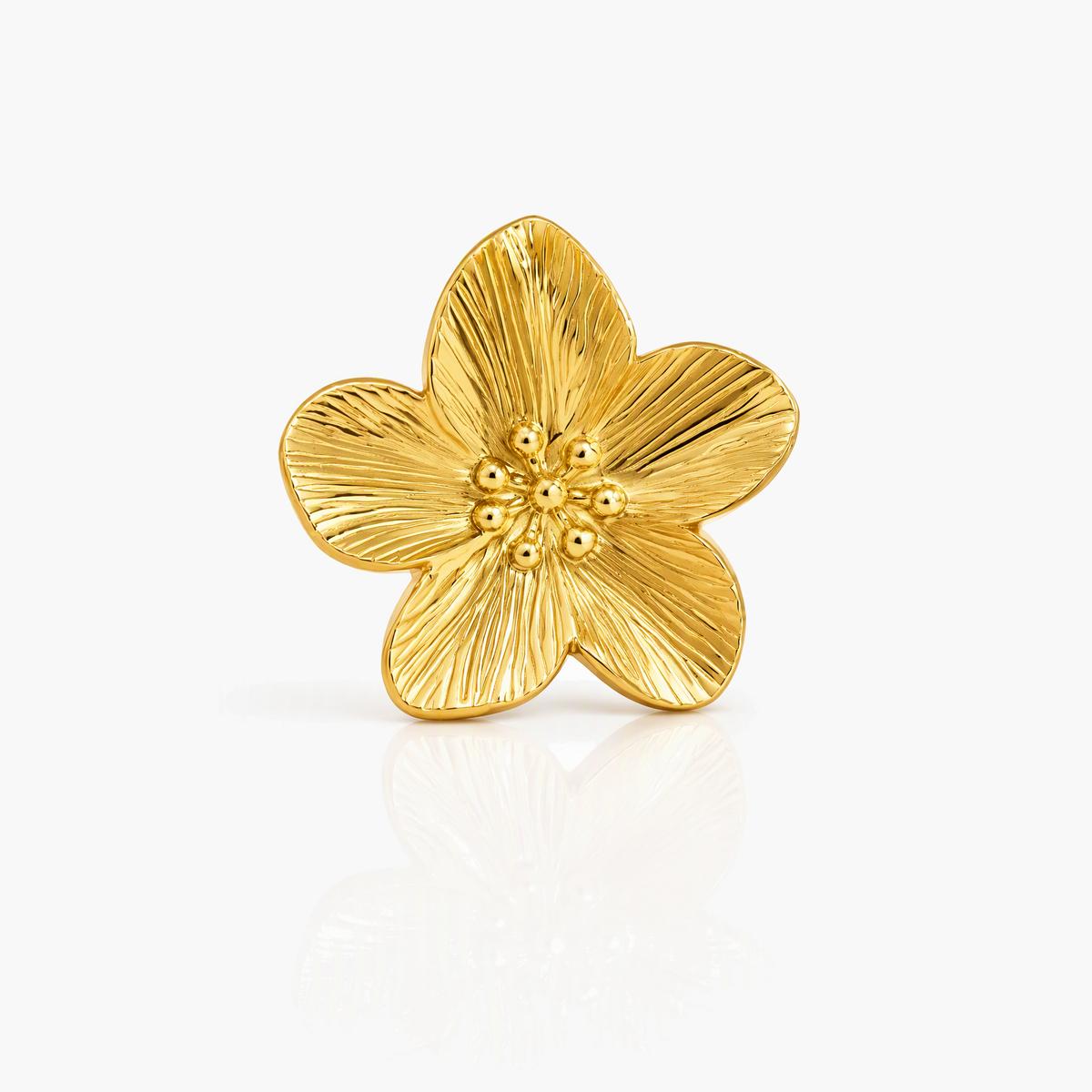 Textured Flower Stud Earrings