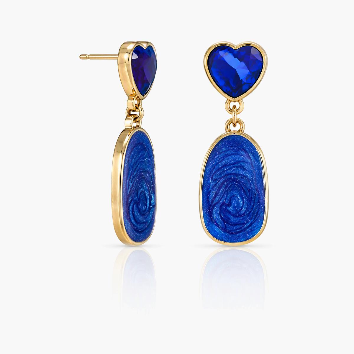 Heart Drop Earrings