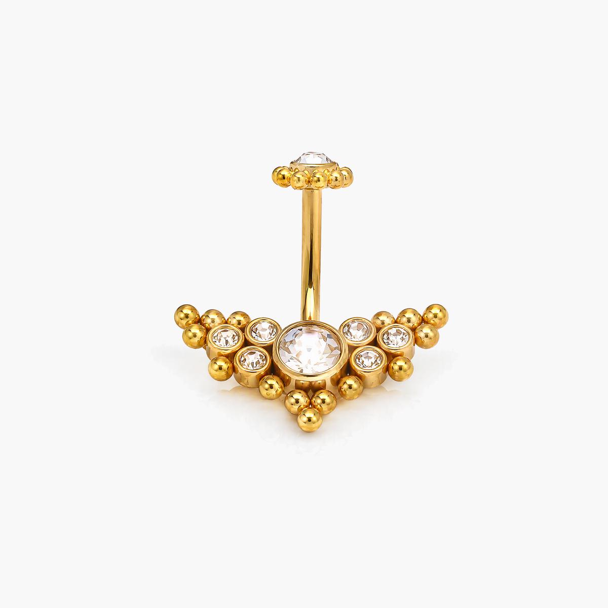 Flower Charm Belly Ring