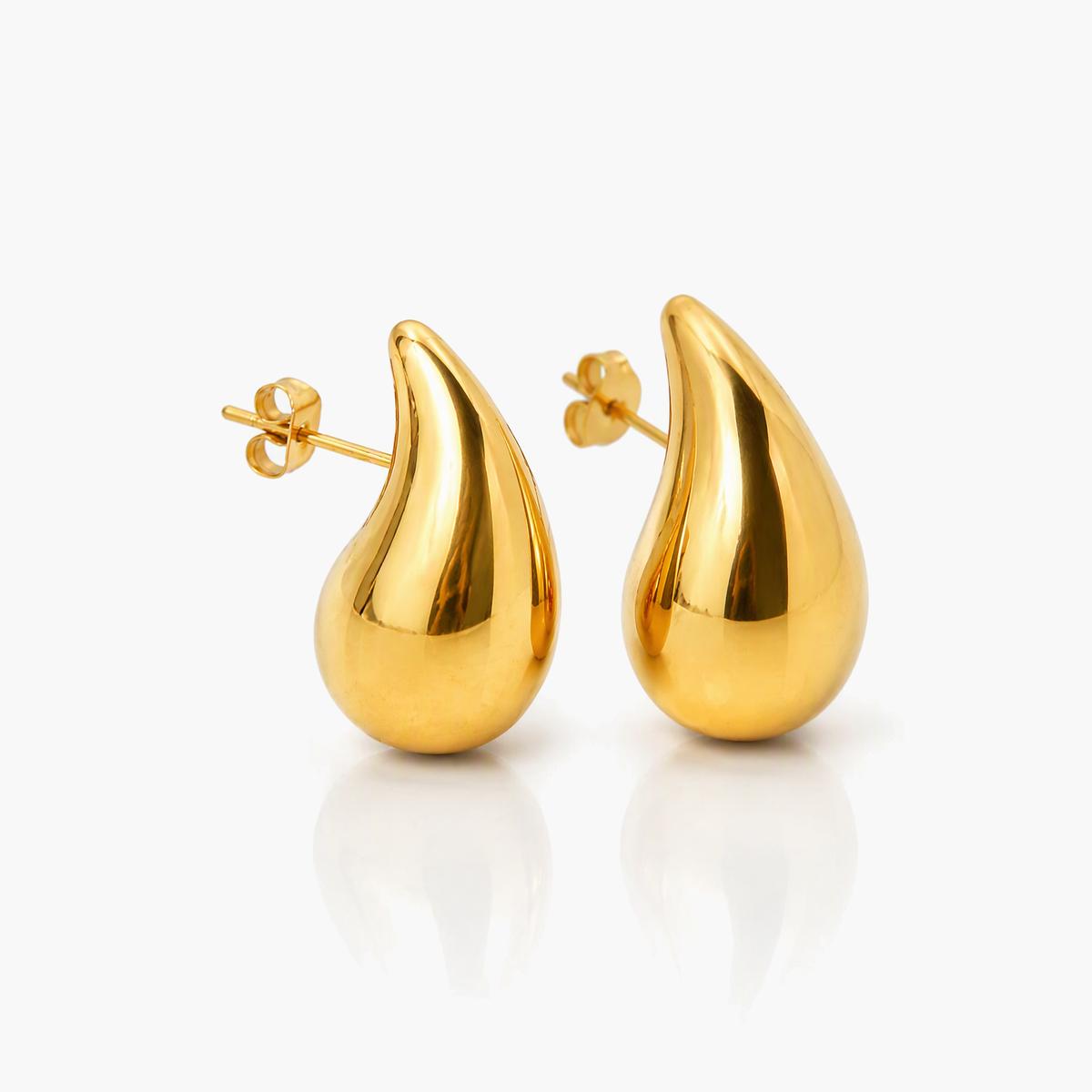 Teardrop Stud Earrings
