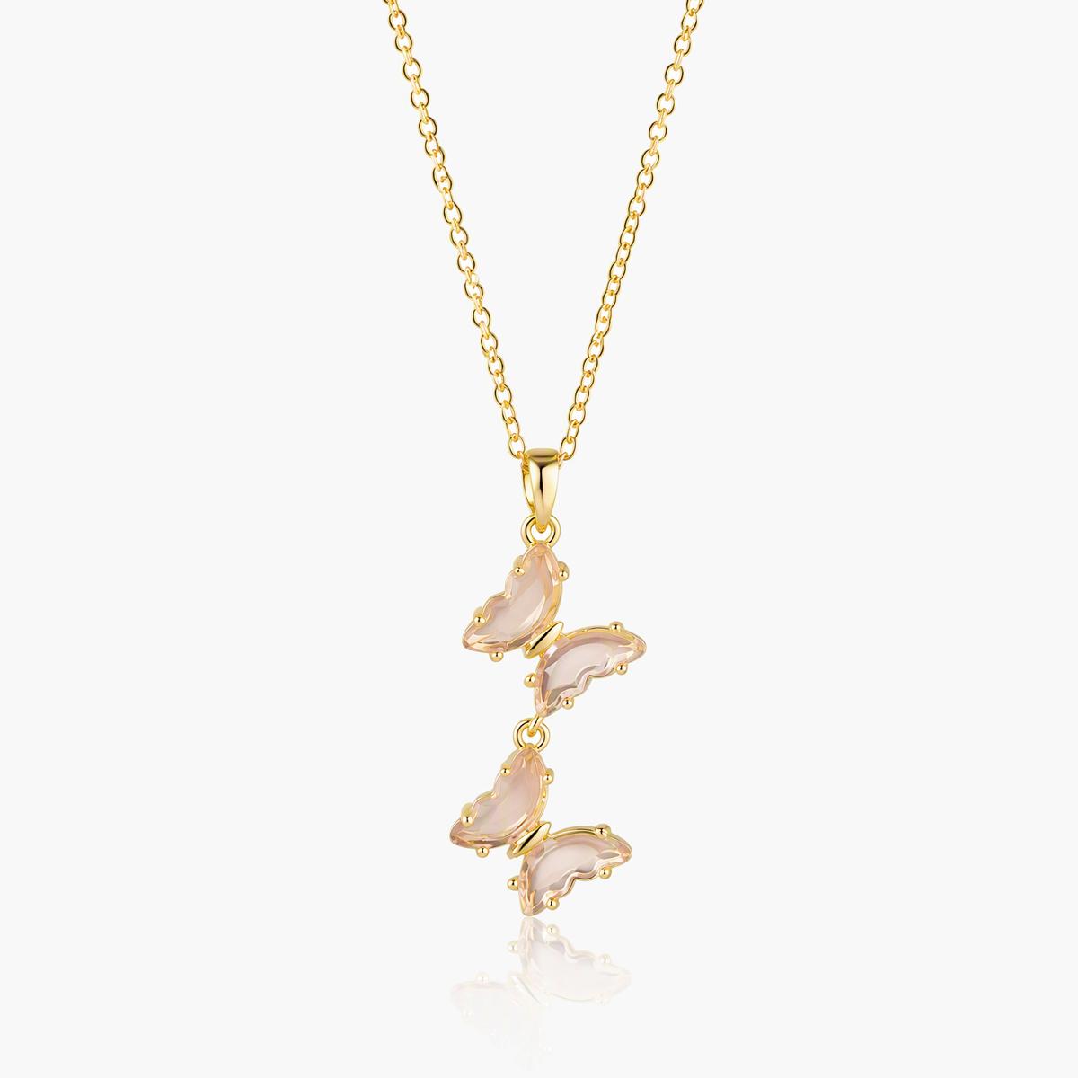 Dainty Butterfly Wing Necklace