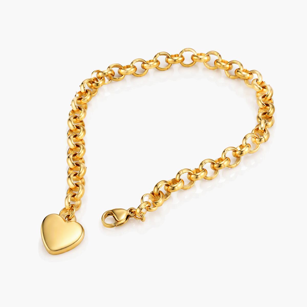 Dainty Heart Charm Bracelet