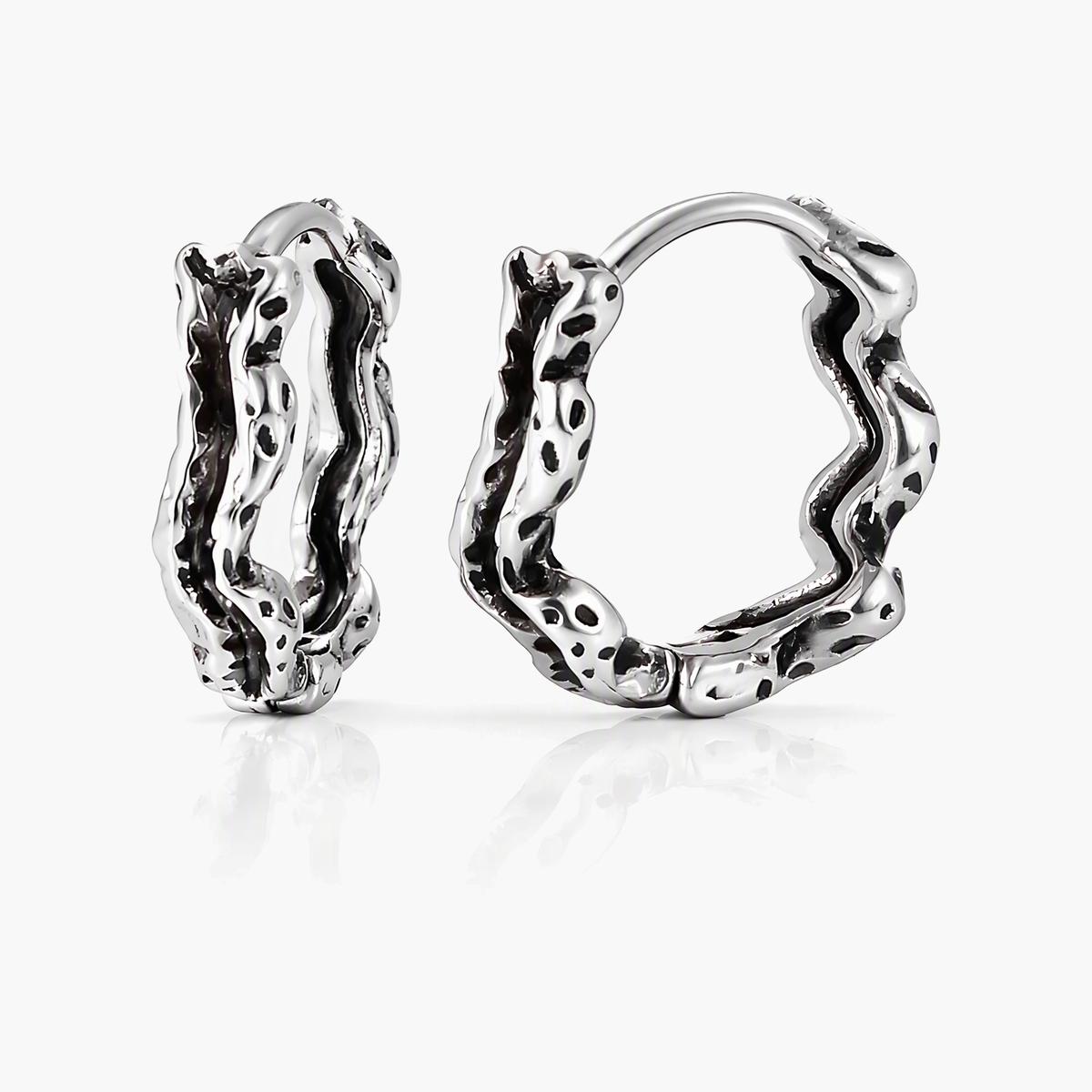 Trendy Snake Hoop Earrings