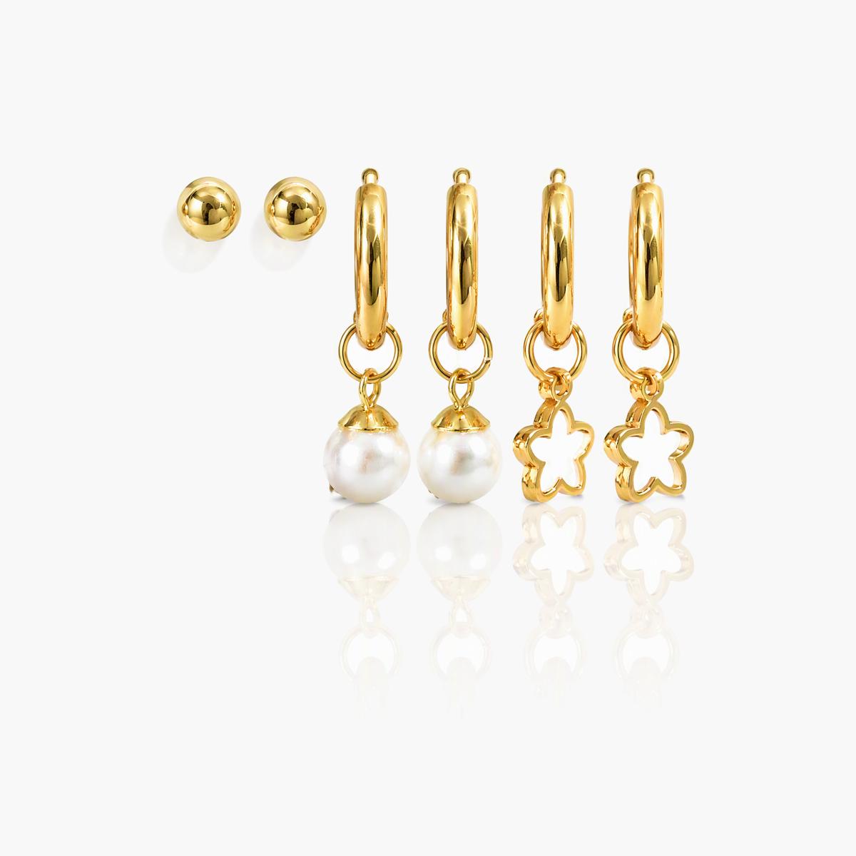 Trendy Mixed Motif Earrings
