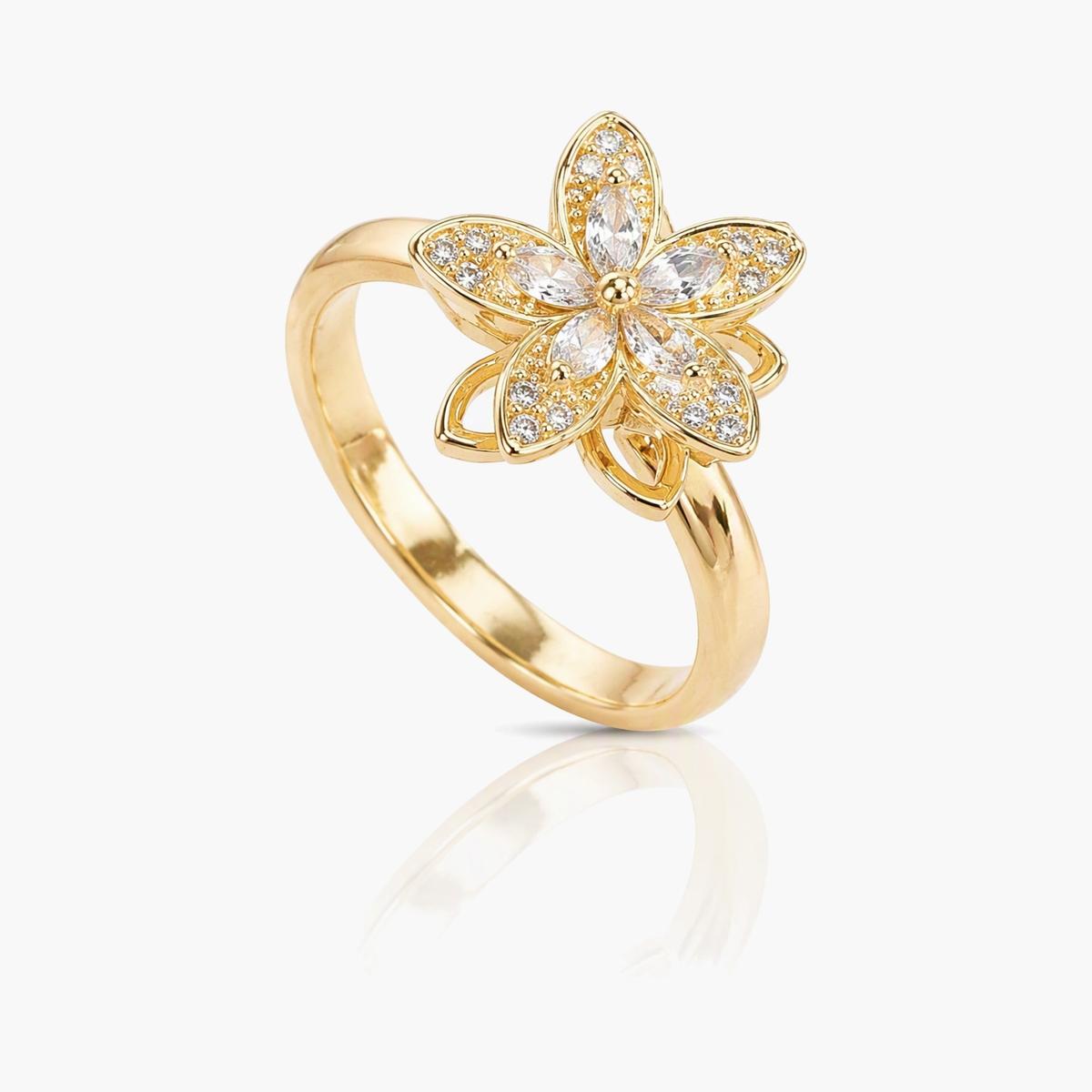 Flower Charm Ring