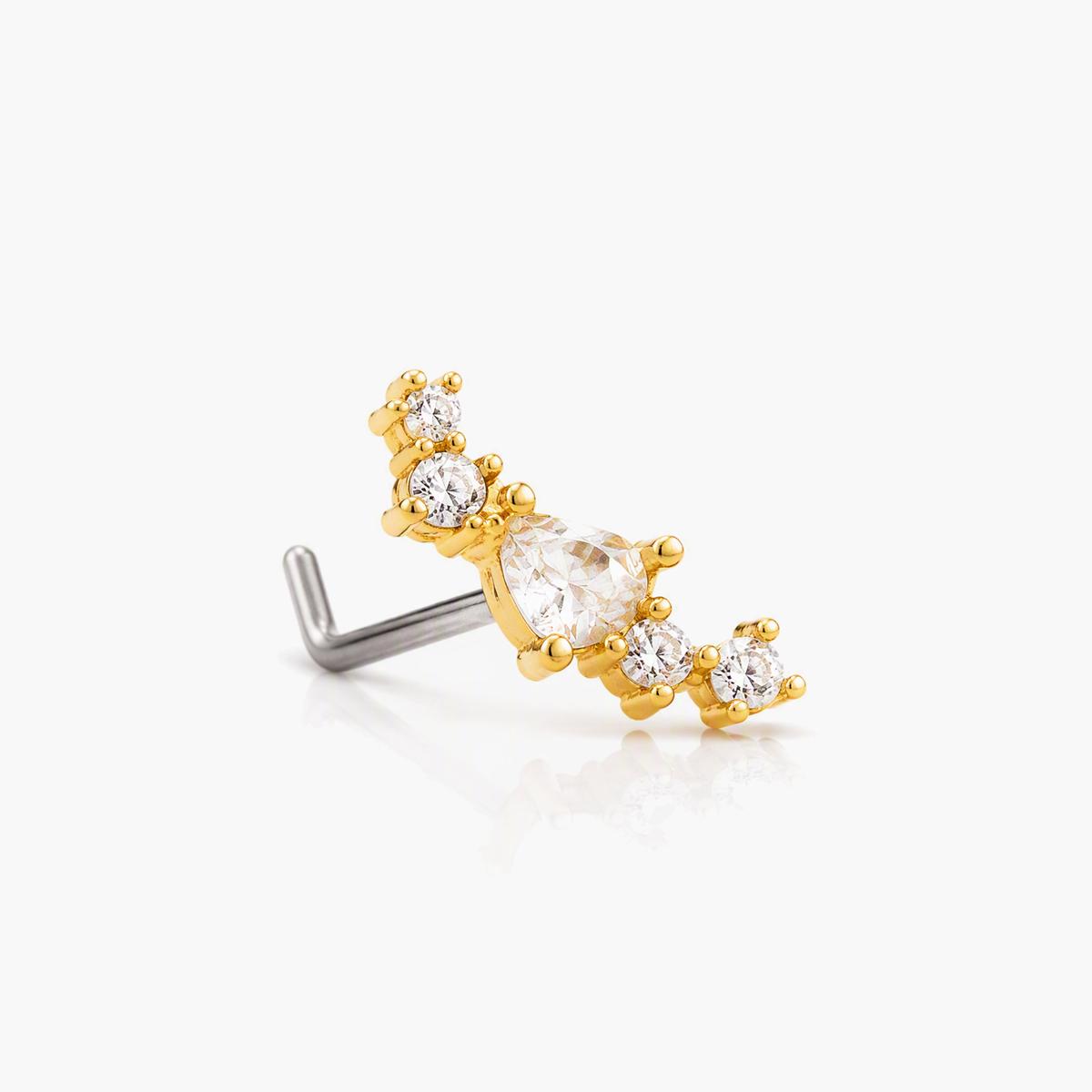 Lightning Bolt Nose Stud