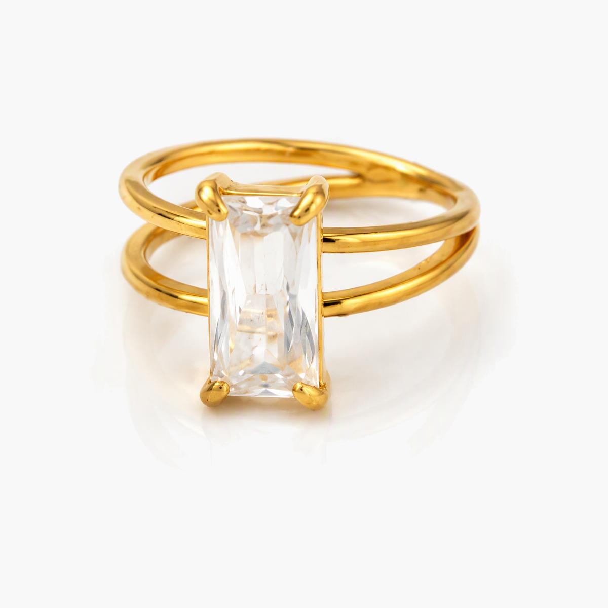 Trendy Geometric Stackable Rings