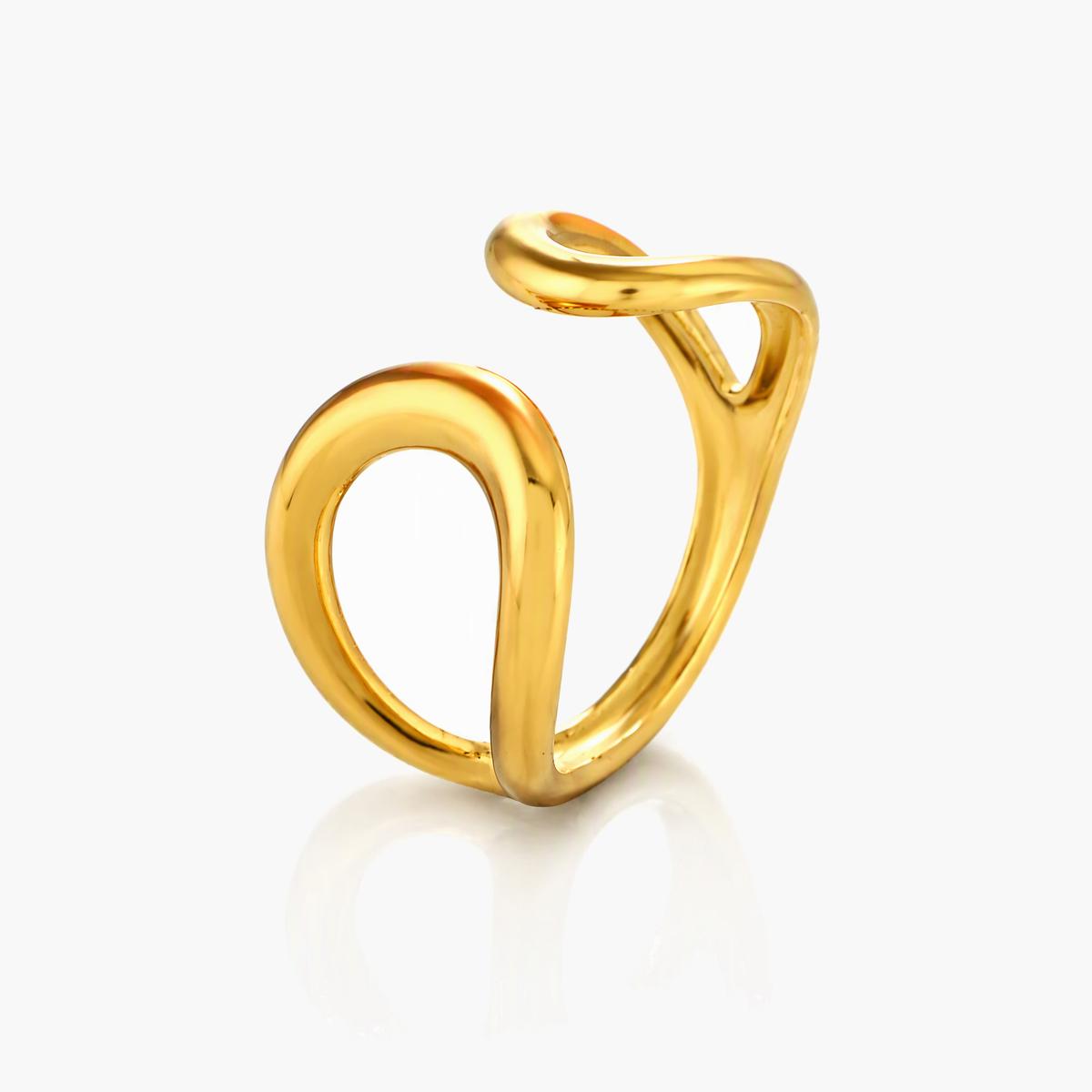 Minimalist Open Twist Ring