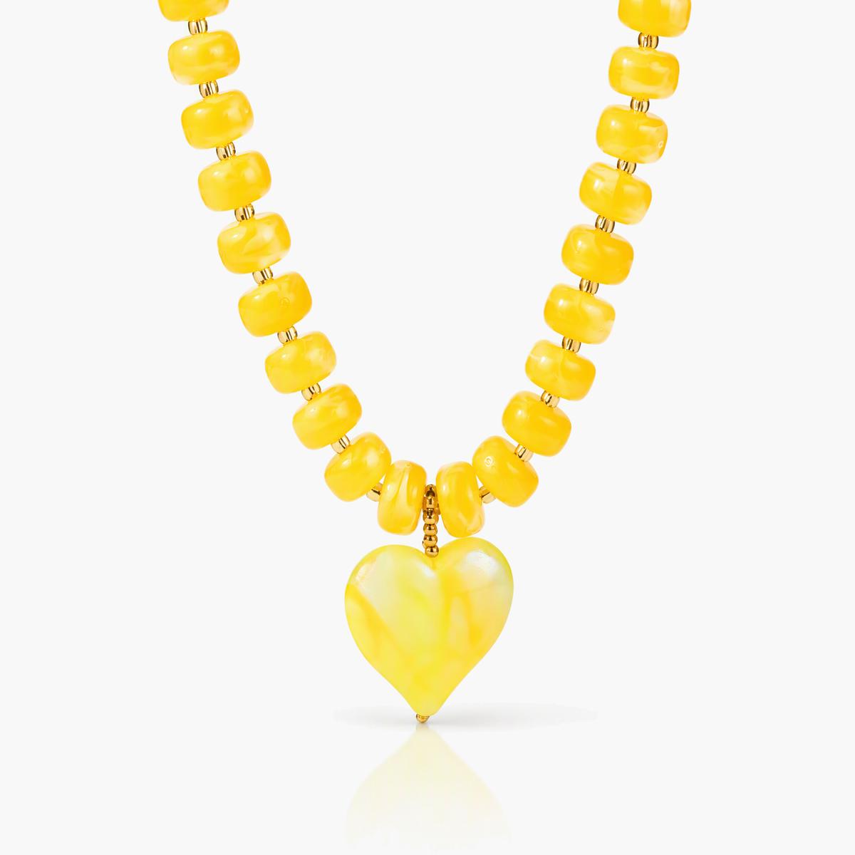 Trendy Heart Beaded Necklace
