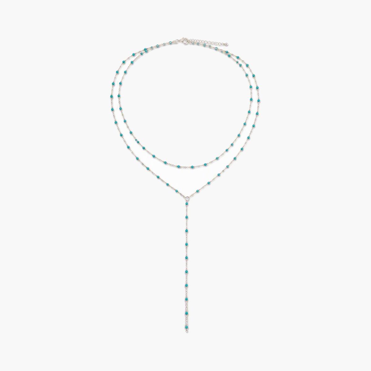 Dainty Beaded Chain Necklace