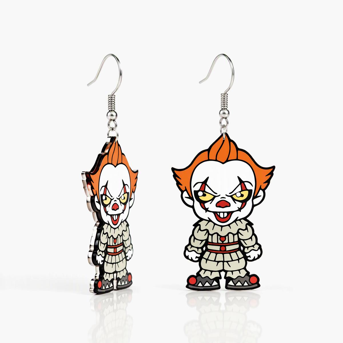 Cute Clown Drop Earrings