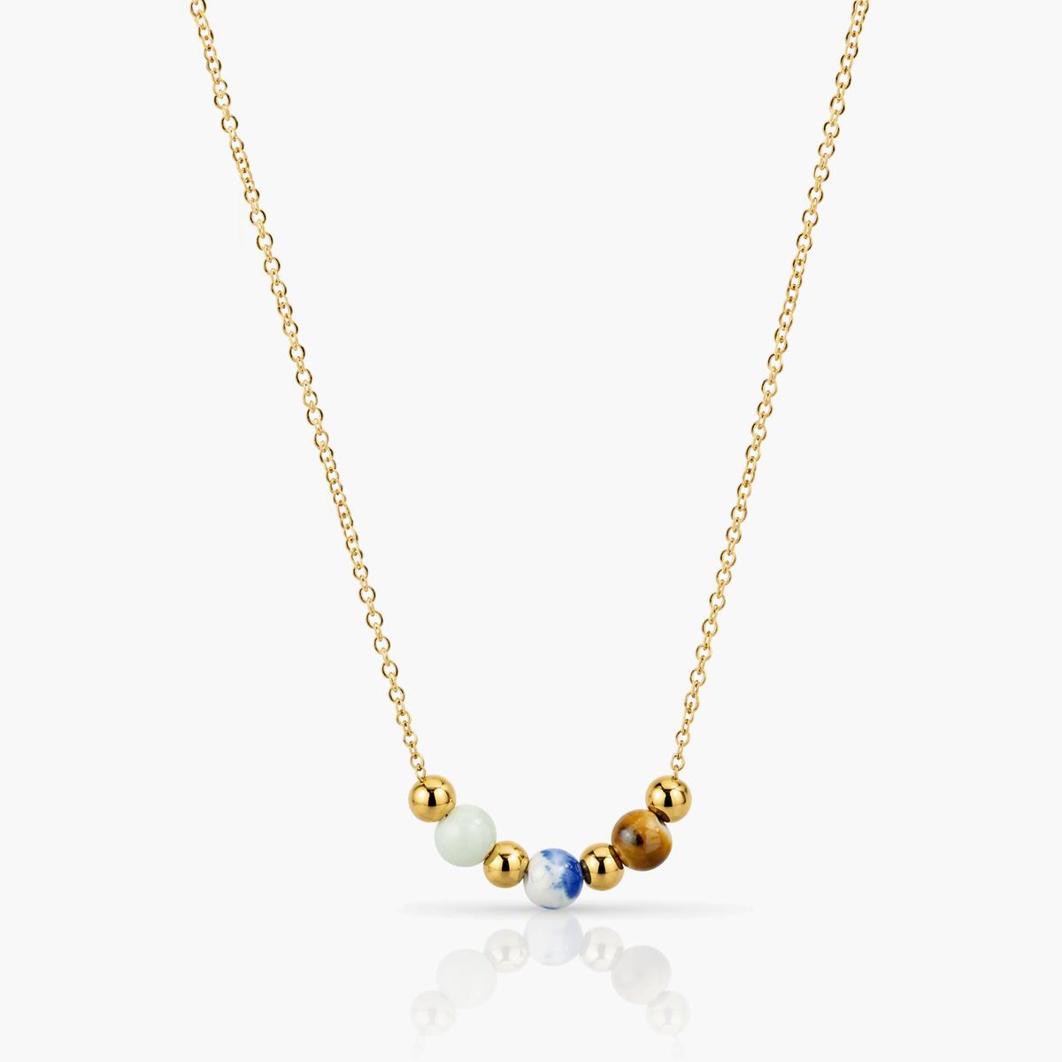 Dainty Multi-Stone Cluster Necklace