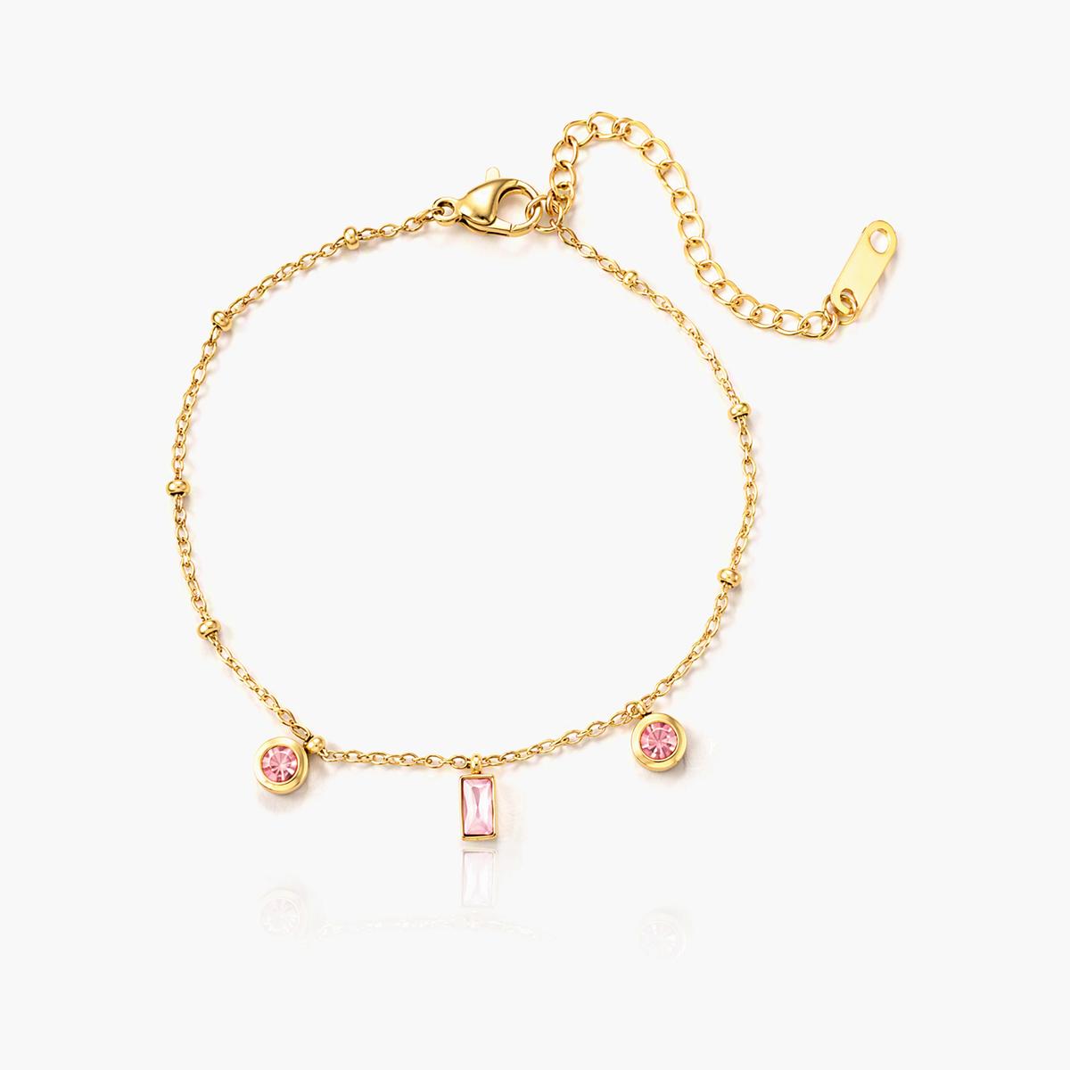 Dainty Flower Charm Bracelet