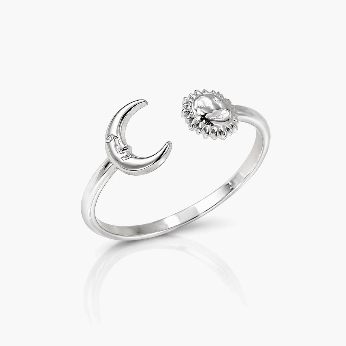 Trendy Sun Motif Open Ring