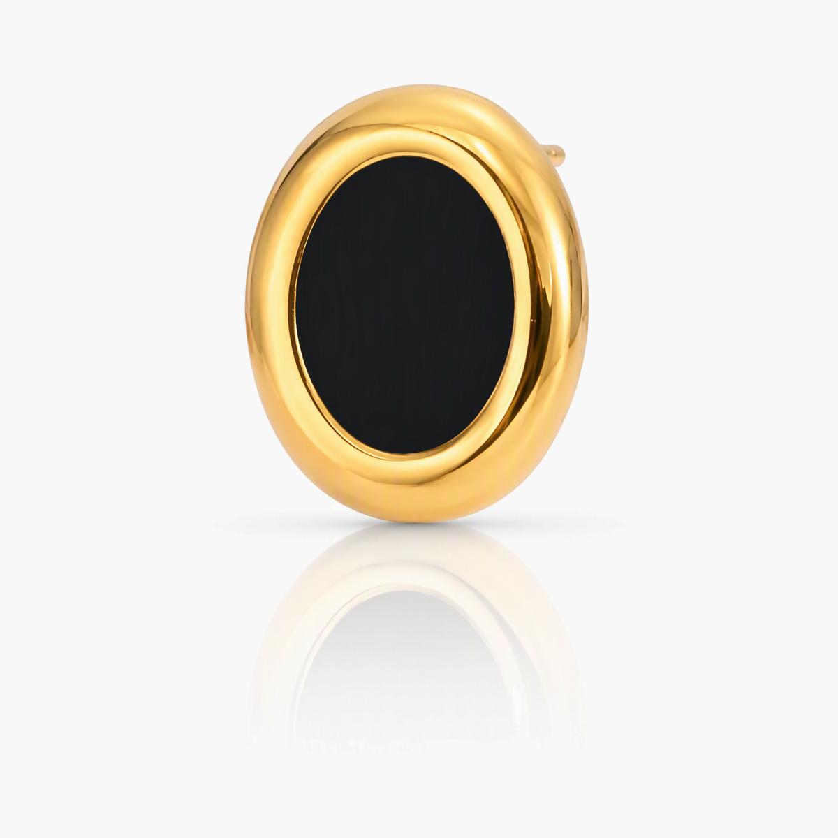 Minimalist Oval Stud Earrings