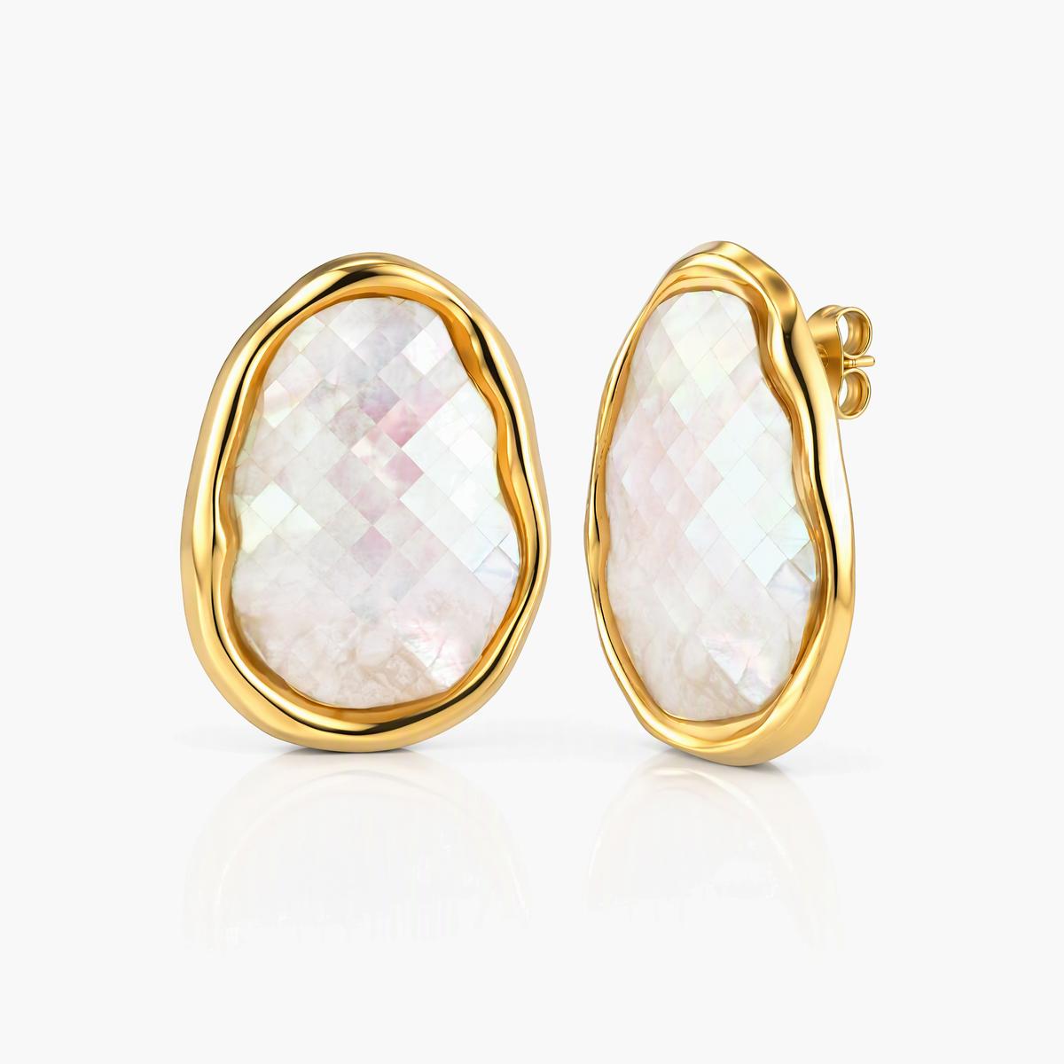 Irregular Shell Stud Earrings