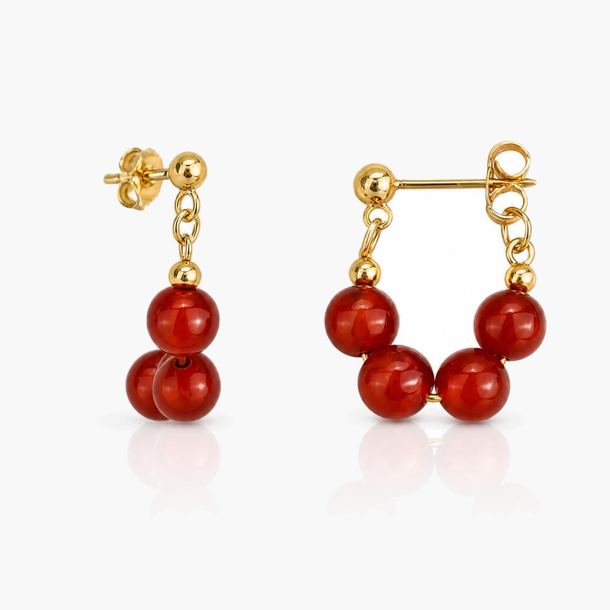 Beaded Hoop Earrings