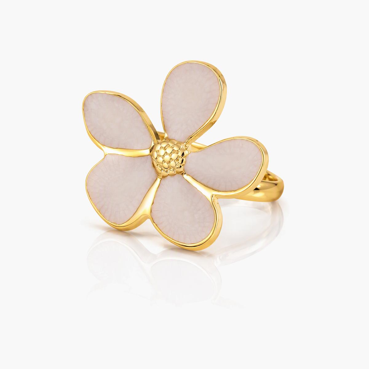 Dainty Butterfly & Flower Ring
