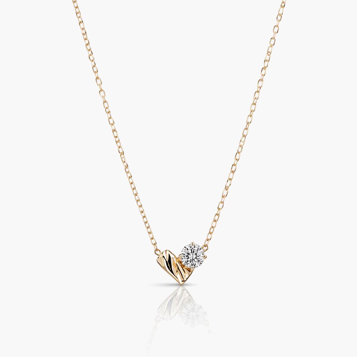 Dainty V-Shape Solitaire Necklace